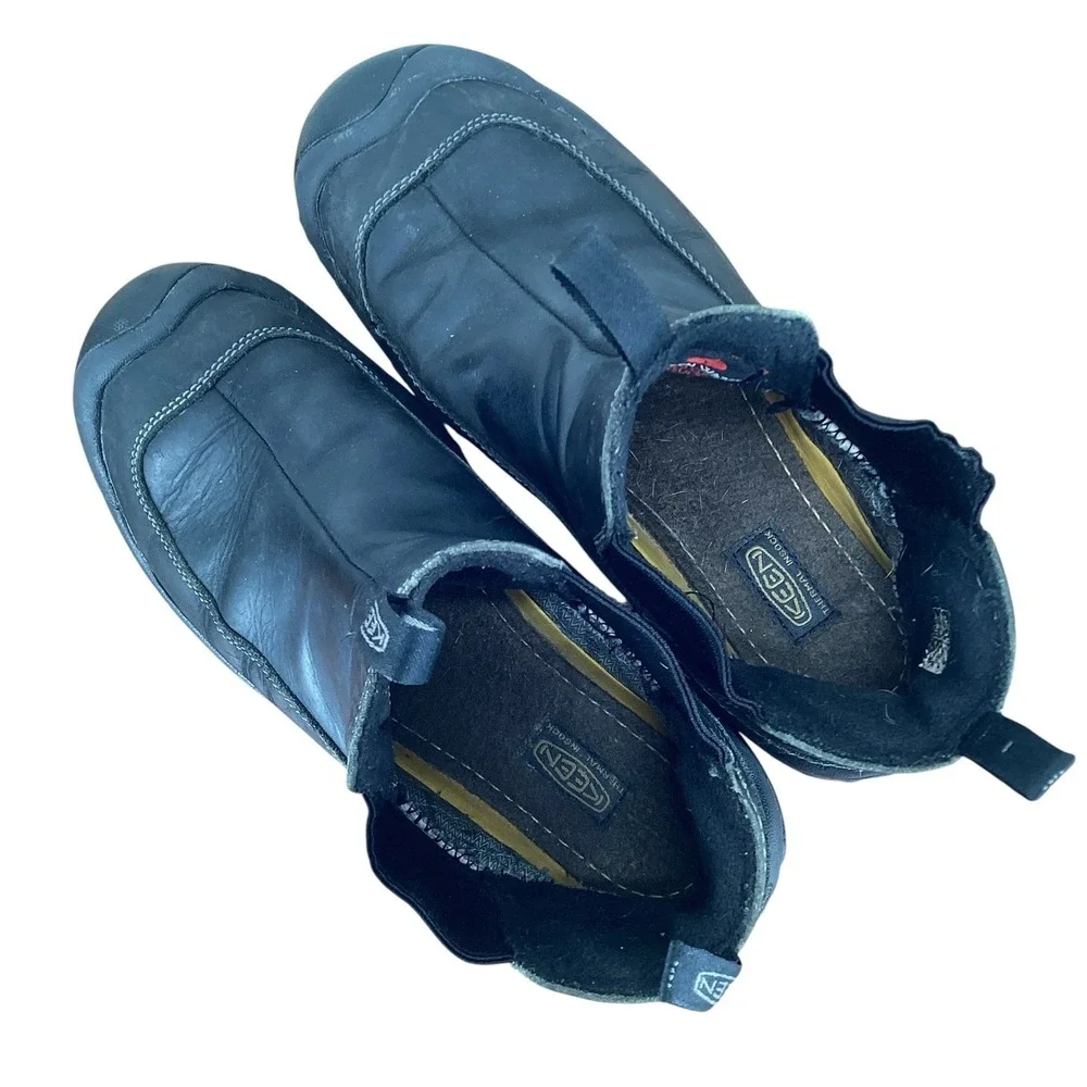 KEEN Anchorage Chelsea Boots Mens Sz 10 Black Waterproof 1013808